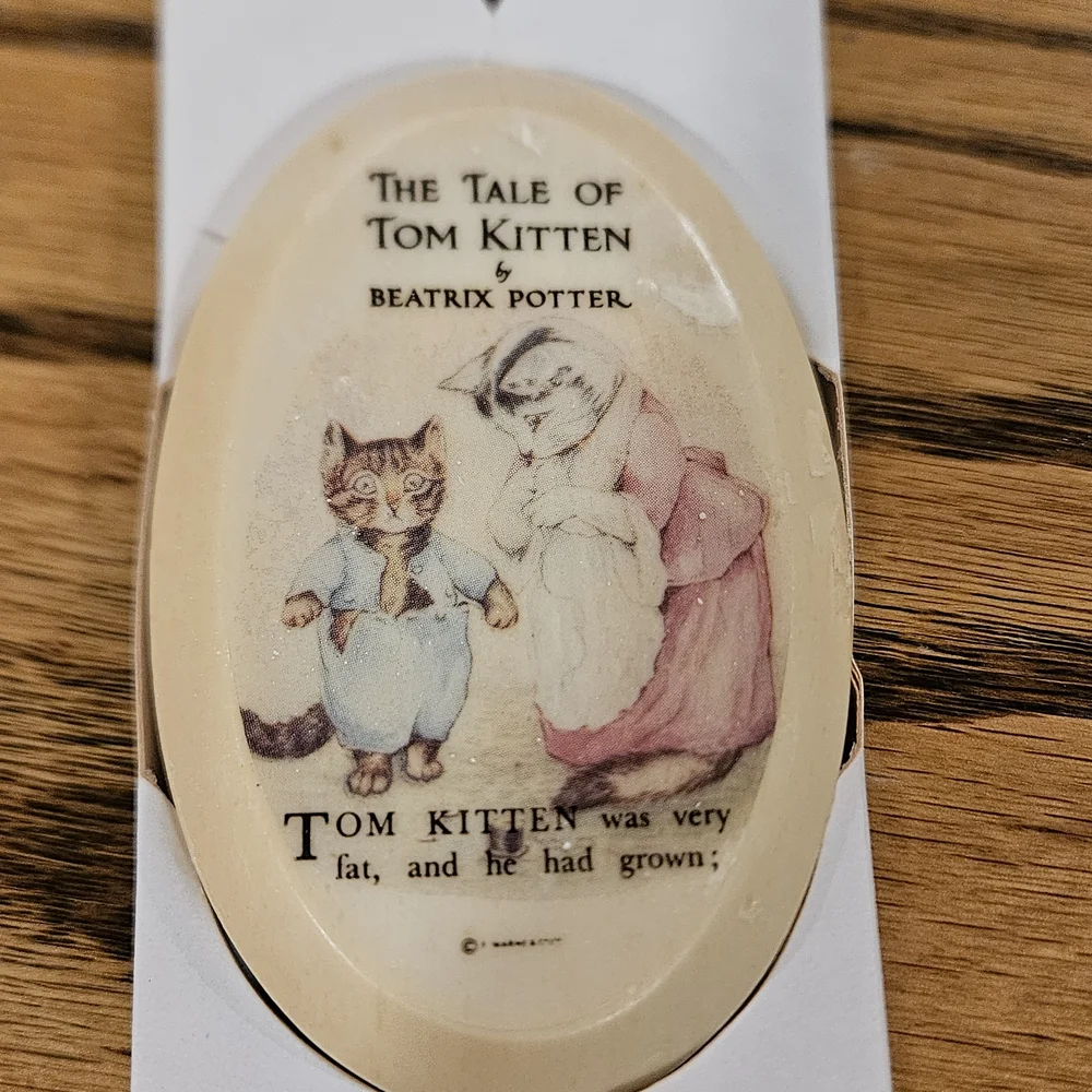 Beatrix Potter Illustrated Soap Set Collector 2 Bars Cream White